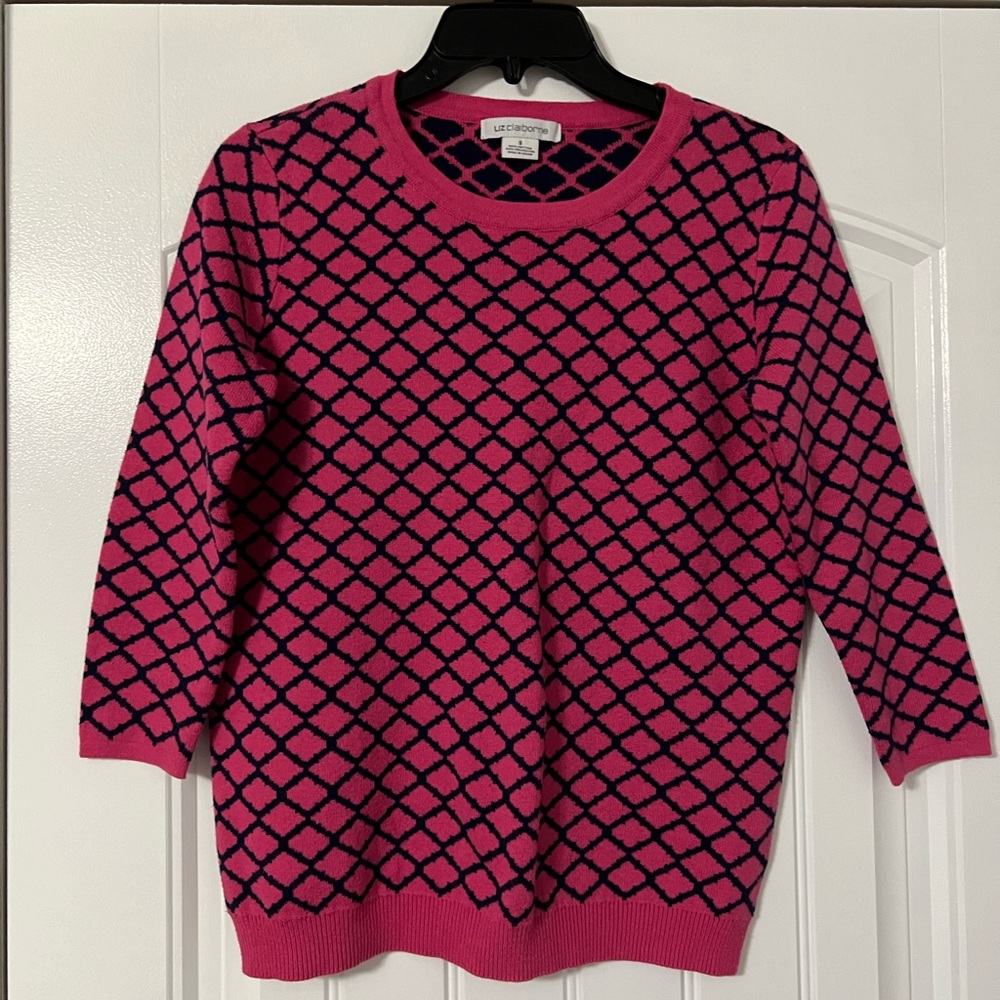 Liz Claiborne knit 3/4 sleeve sweater